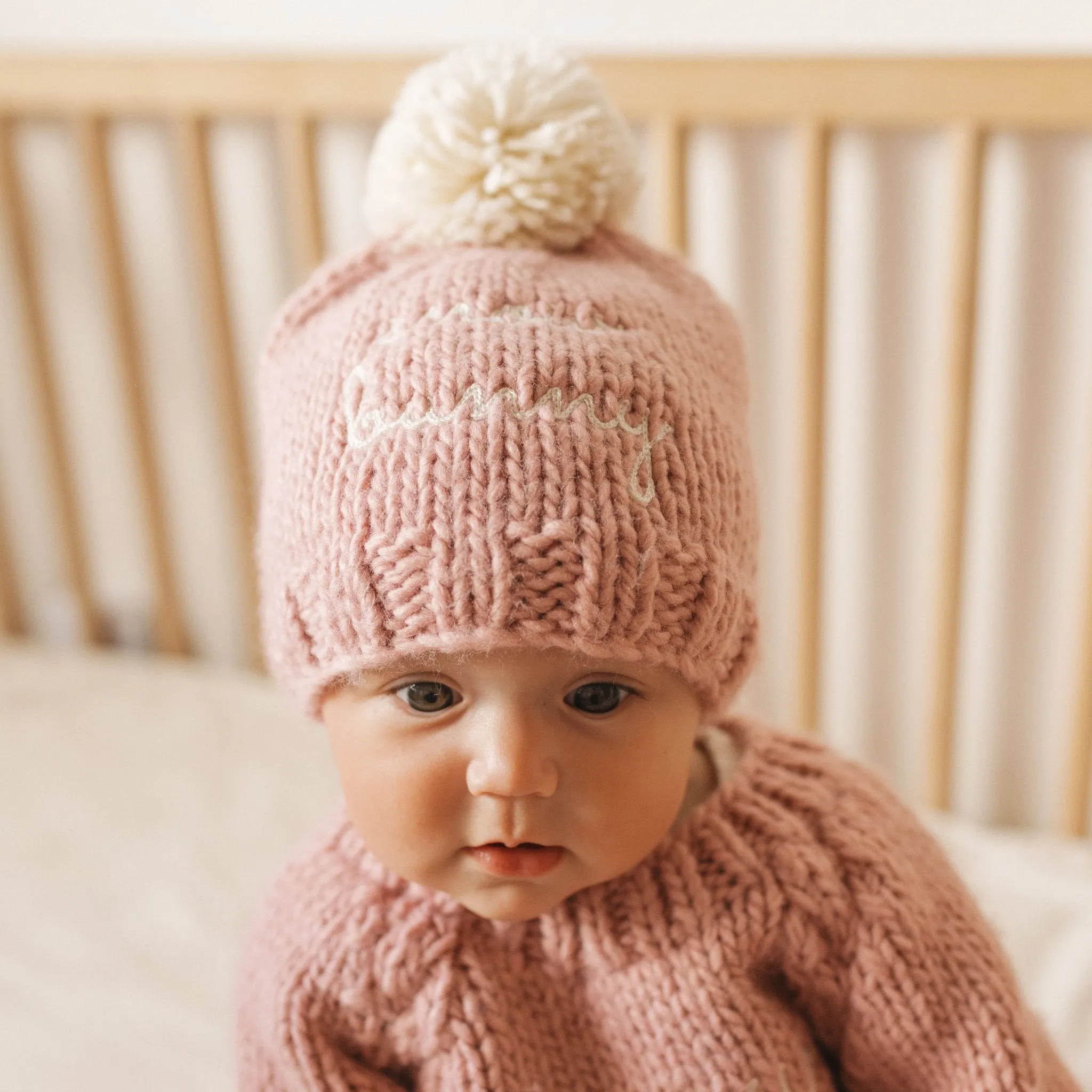 Snow Bunny Rosy Beanie Hat for Baby & Kids