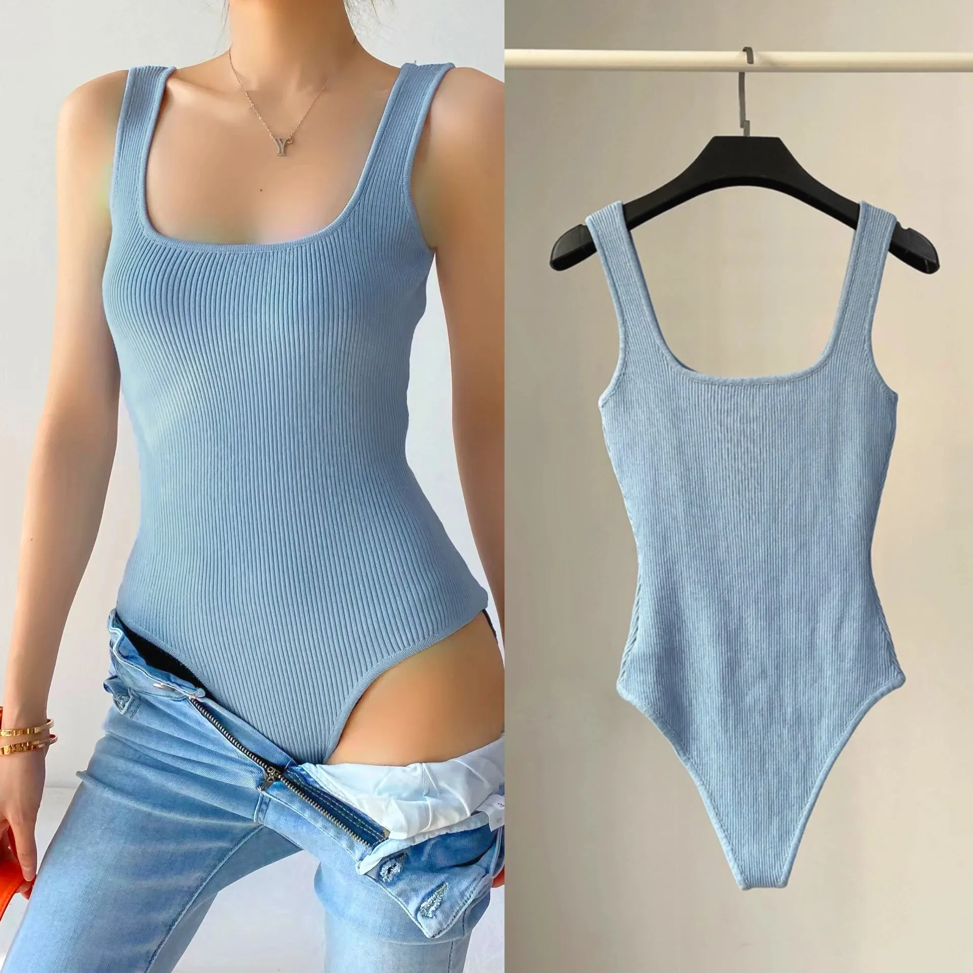 Spring Summer Slim Fit Sexy V-neck Jumpsuit  Basic Top Casual Hotsweet Undershirt Women Bodysuit Lingerie Sleepwear Short Sleeve