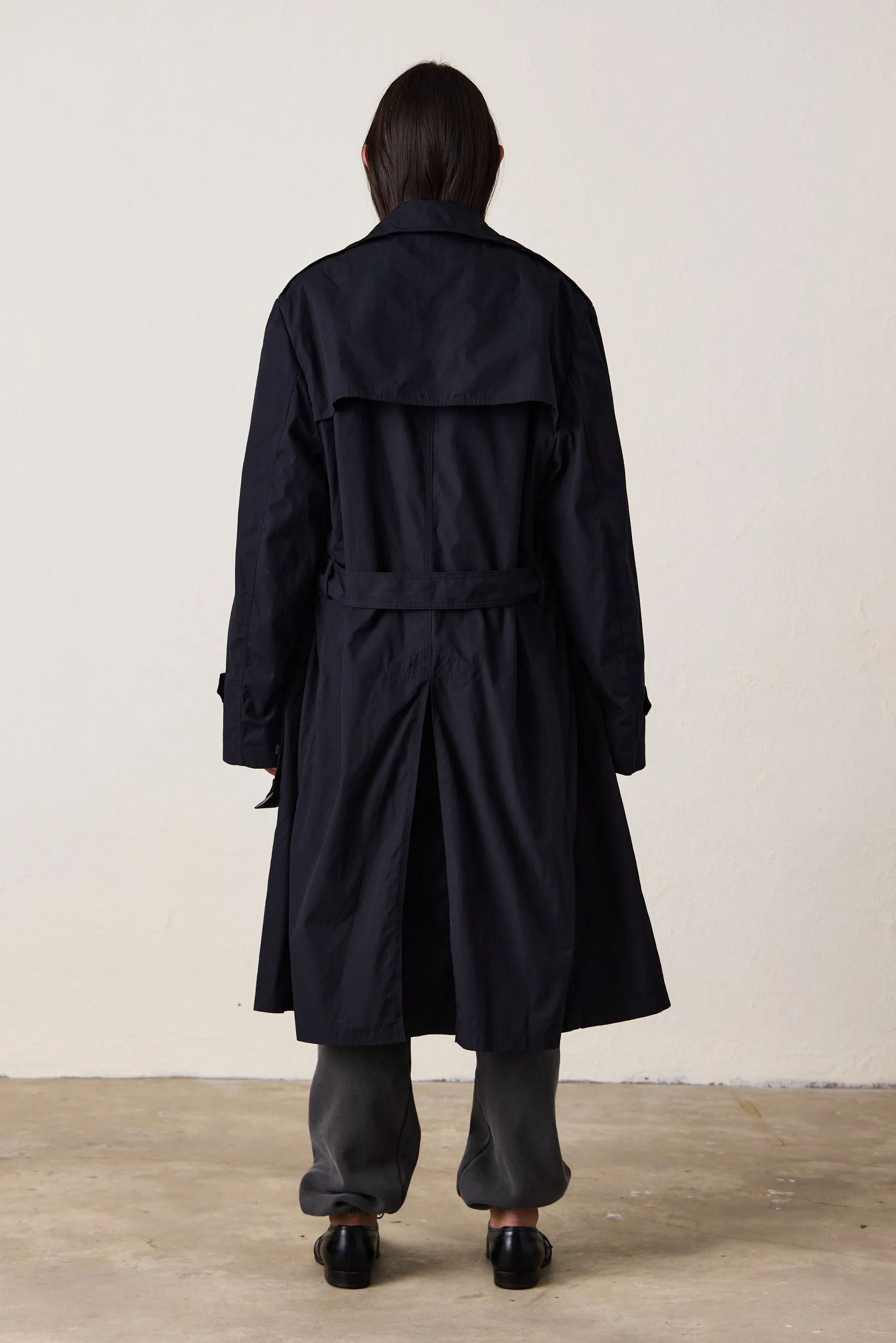 SRPLS US MILITARY TRENCH COAT / BLACK