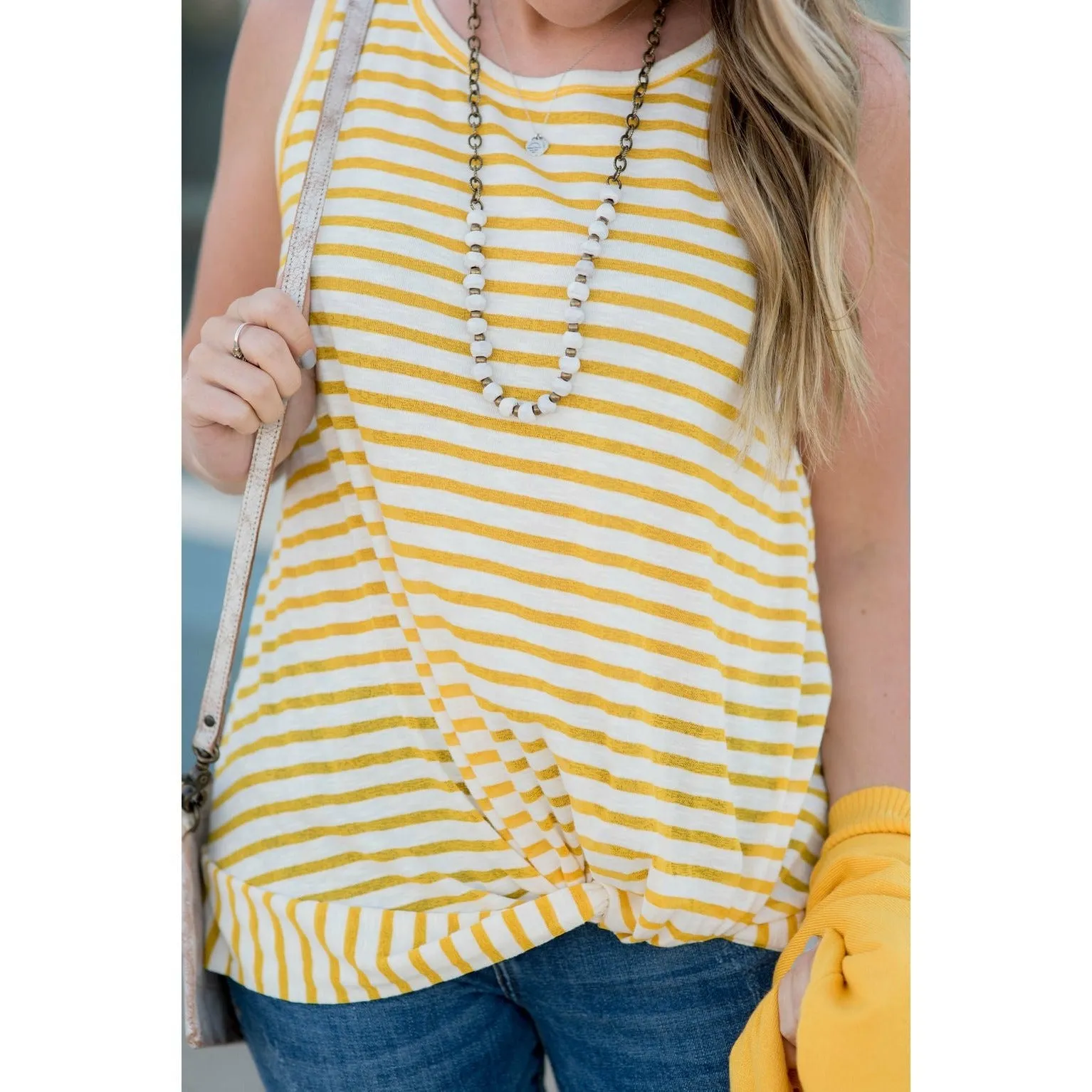 Striped Knot Tank Top