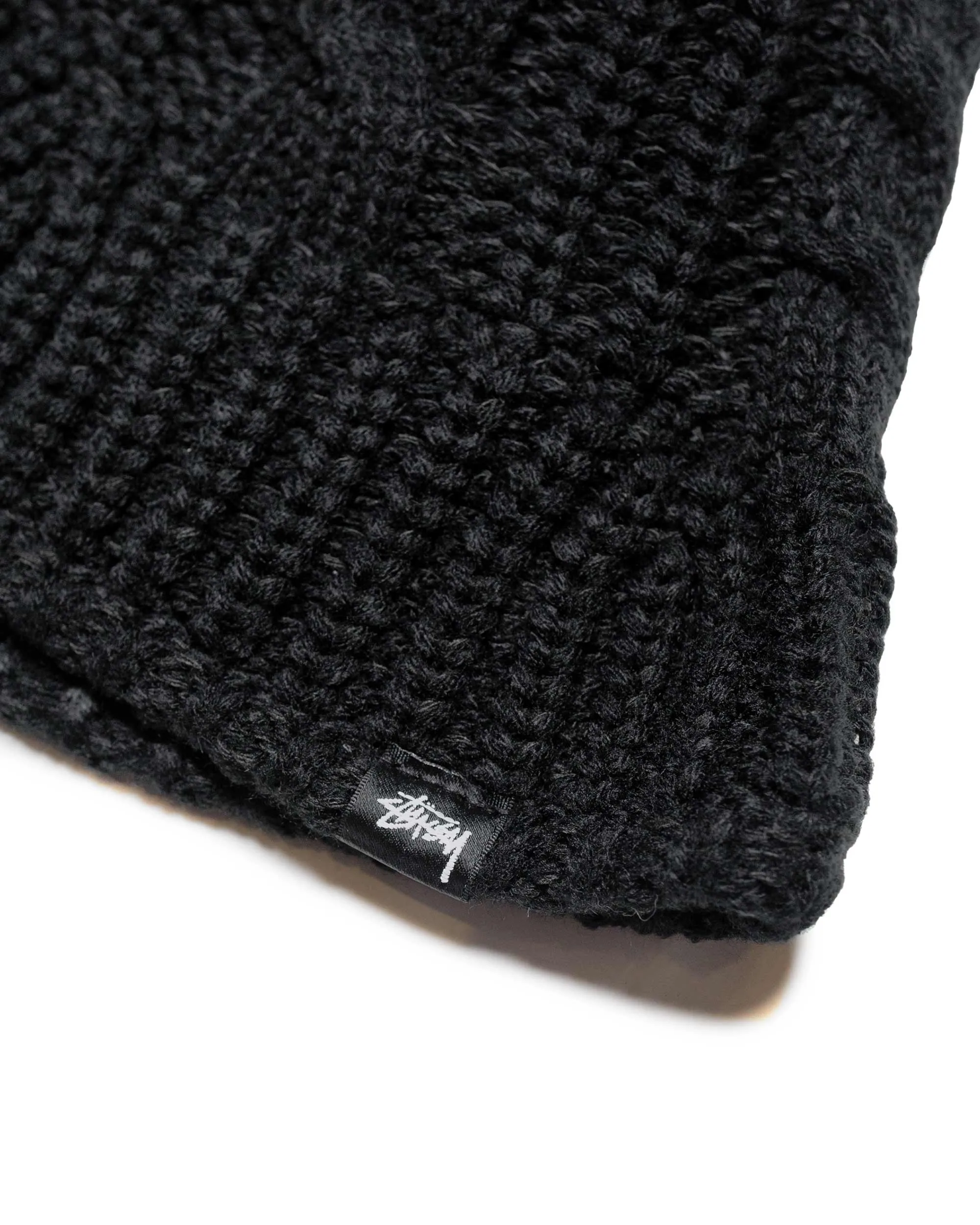 Stüssy Cable Knit Bucket Hat Black