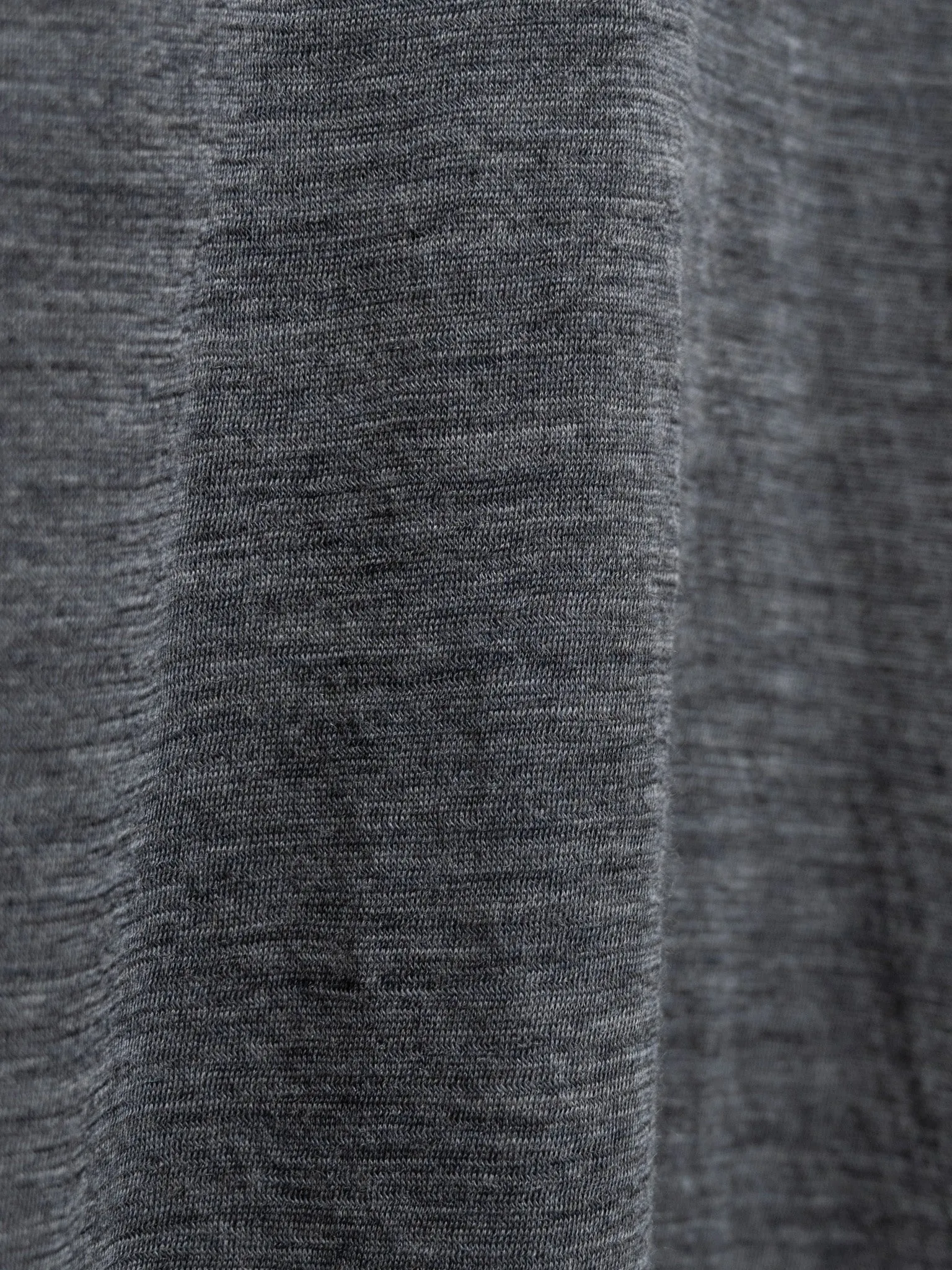 Super Soft Wool Sheer Jersey Turtleneck - Top Charcoal