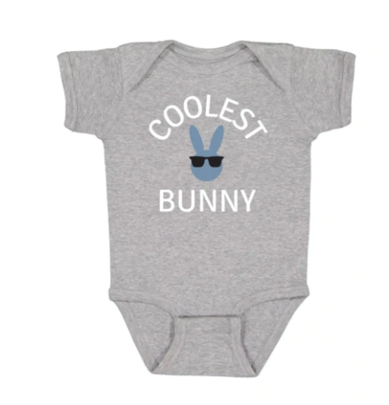 Sweet Wink INFANT BOYS Grey COOLEST BUNNY S/S Bodysuit