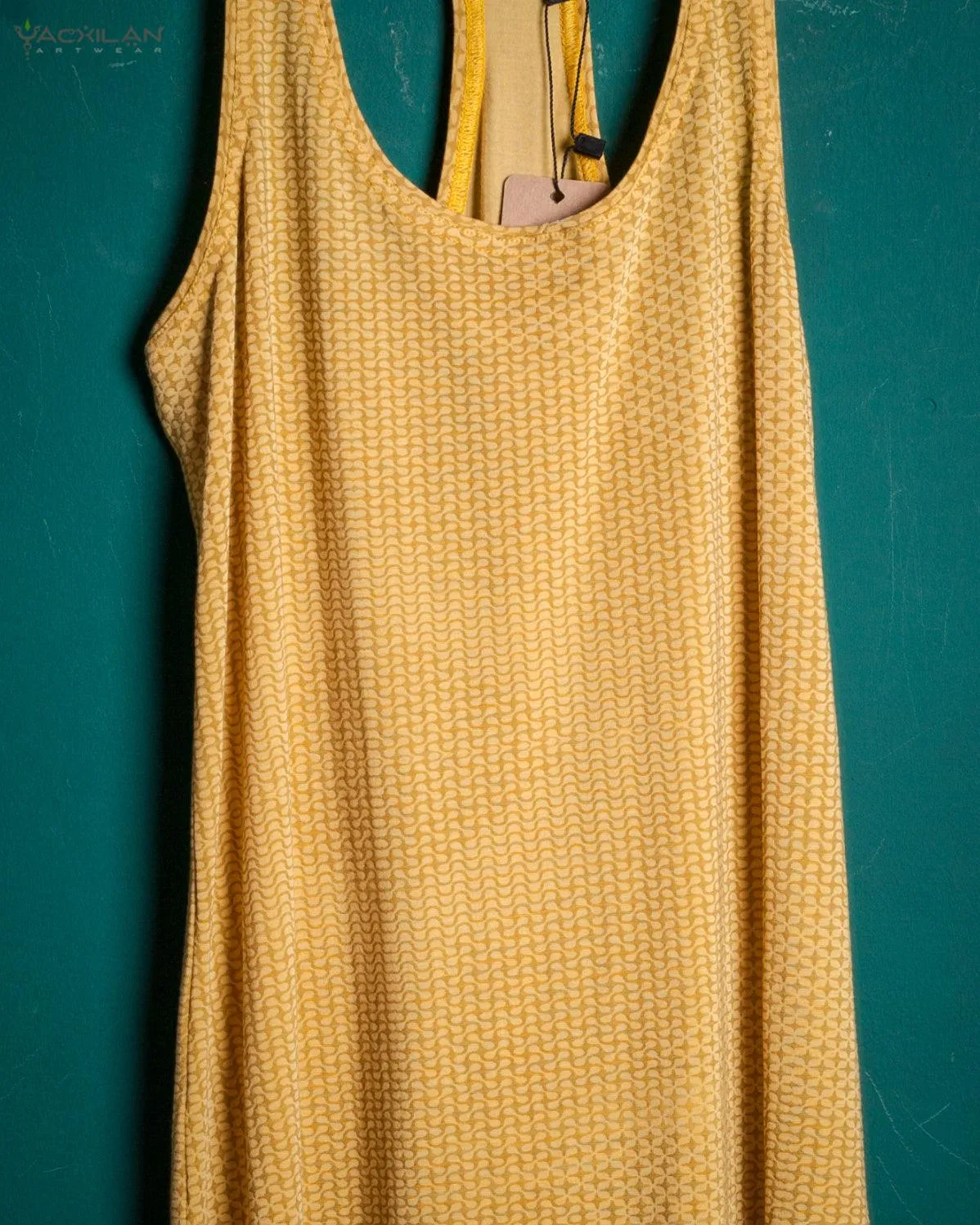 Tank Top Woman / Long John - Rayon Screenprint - Mustard DROOL