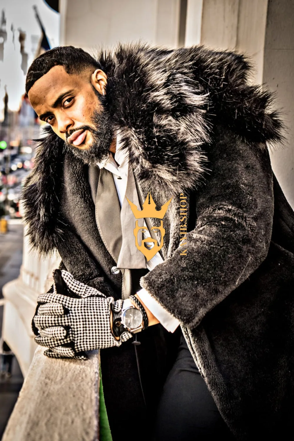 Teddy Luxury Handmade Men's Fur Coat - Limited Edition Italian Leather Outerwear for Eclectic Masculine Style - Stay Warm in Ultimate Comfort and Sophistication