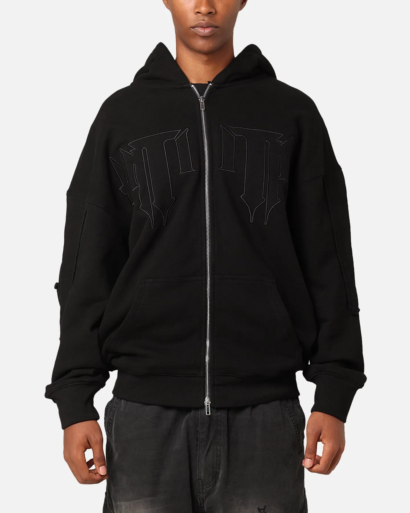 The Anti Order Life Is War Zip Hoodie Black