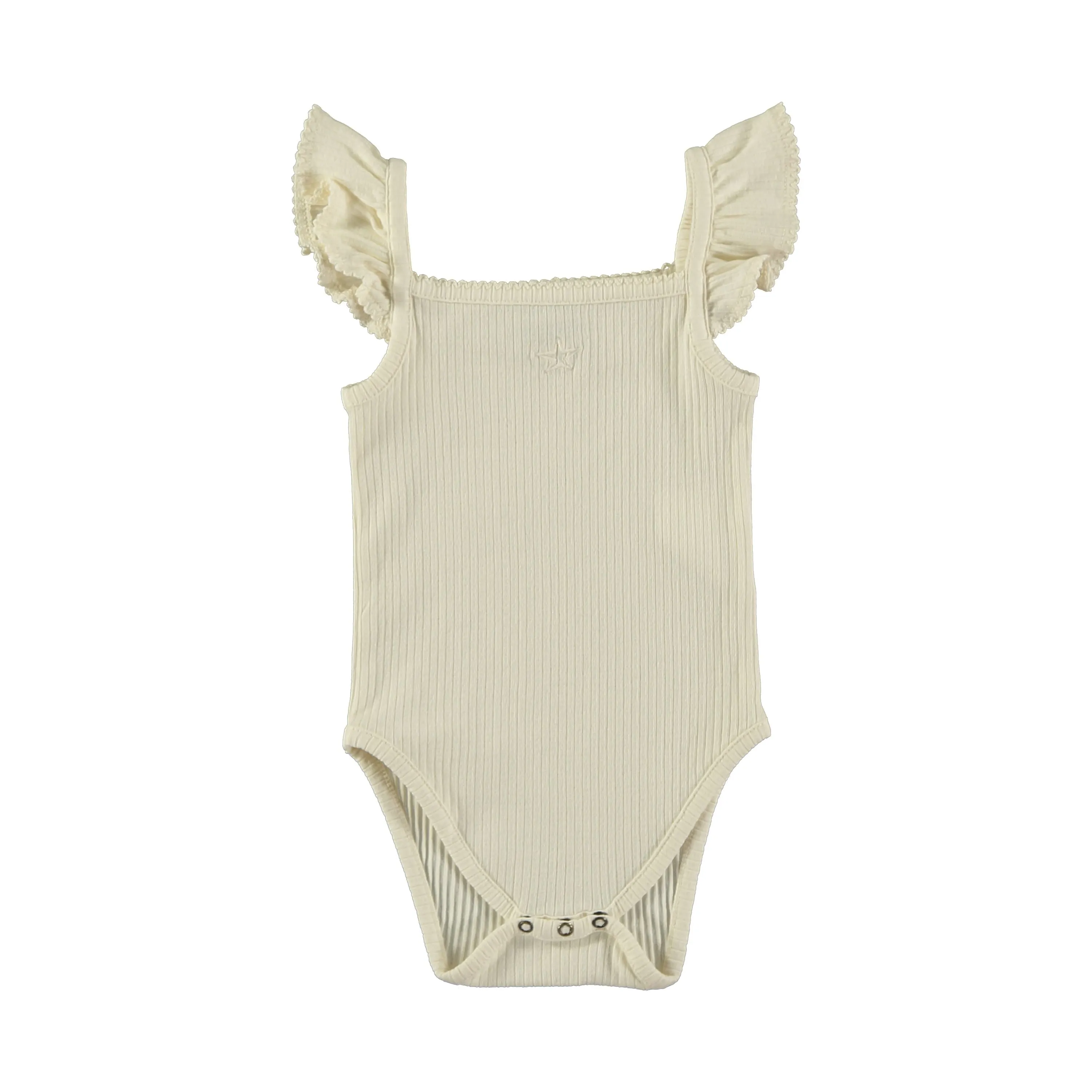 Tocoto Vintage Ruffle Bodysuit Off White