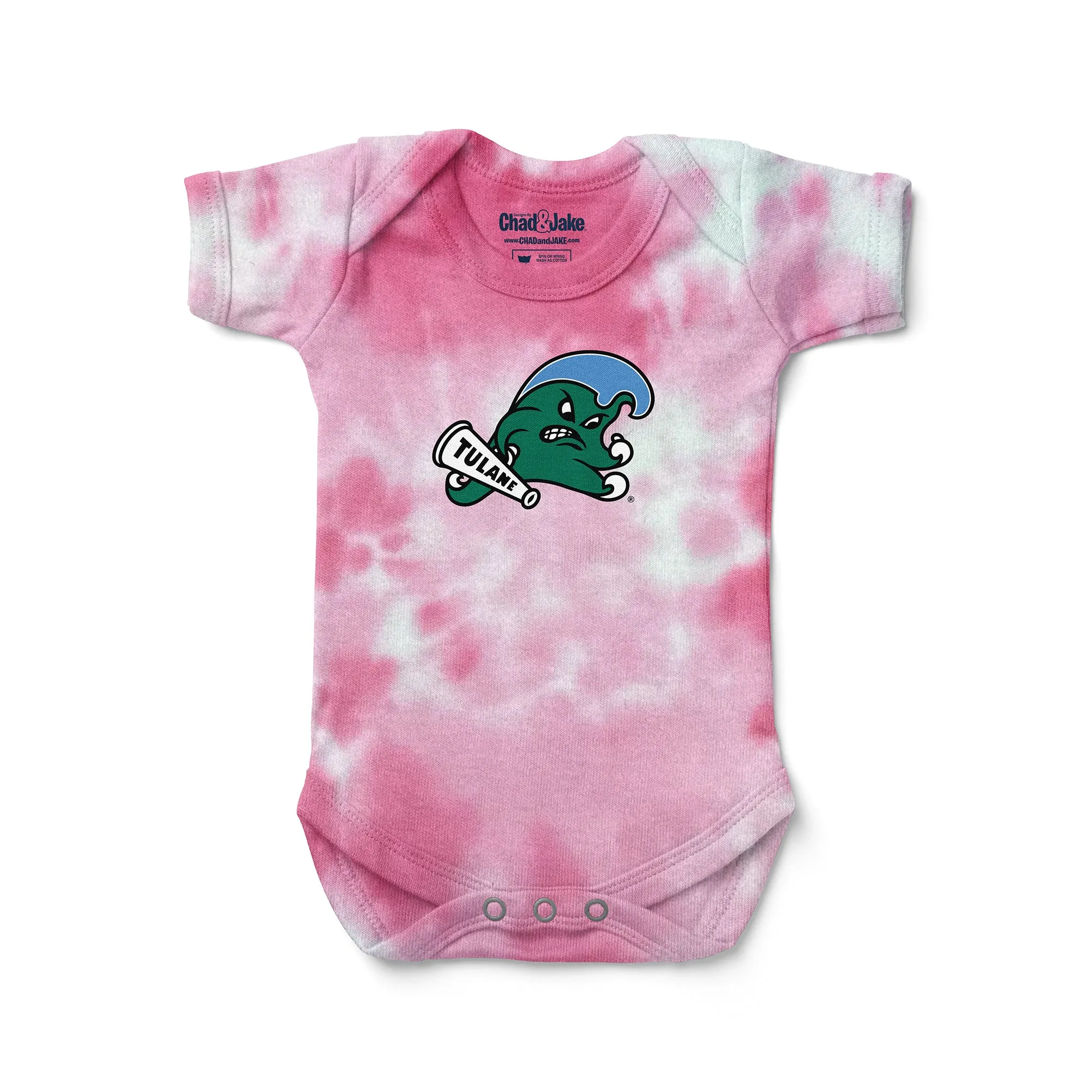 Tulane Green Wave Tie Dye Bodysuit