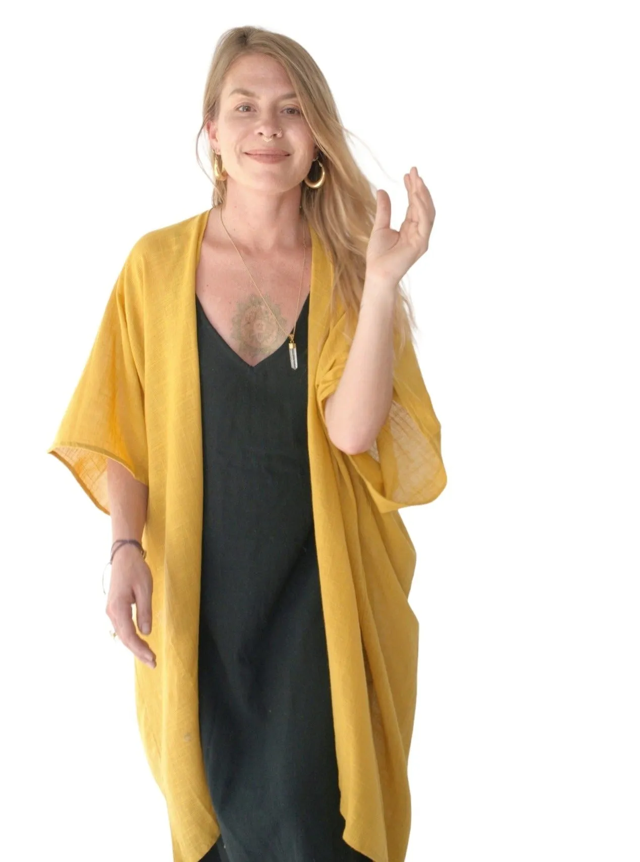 Turmeric Organic Cotton Shrug