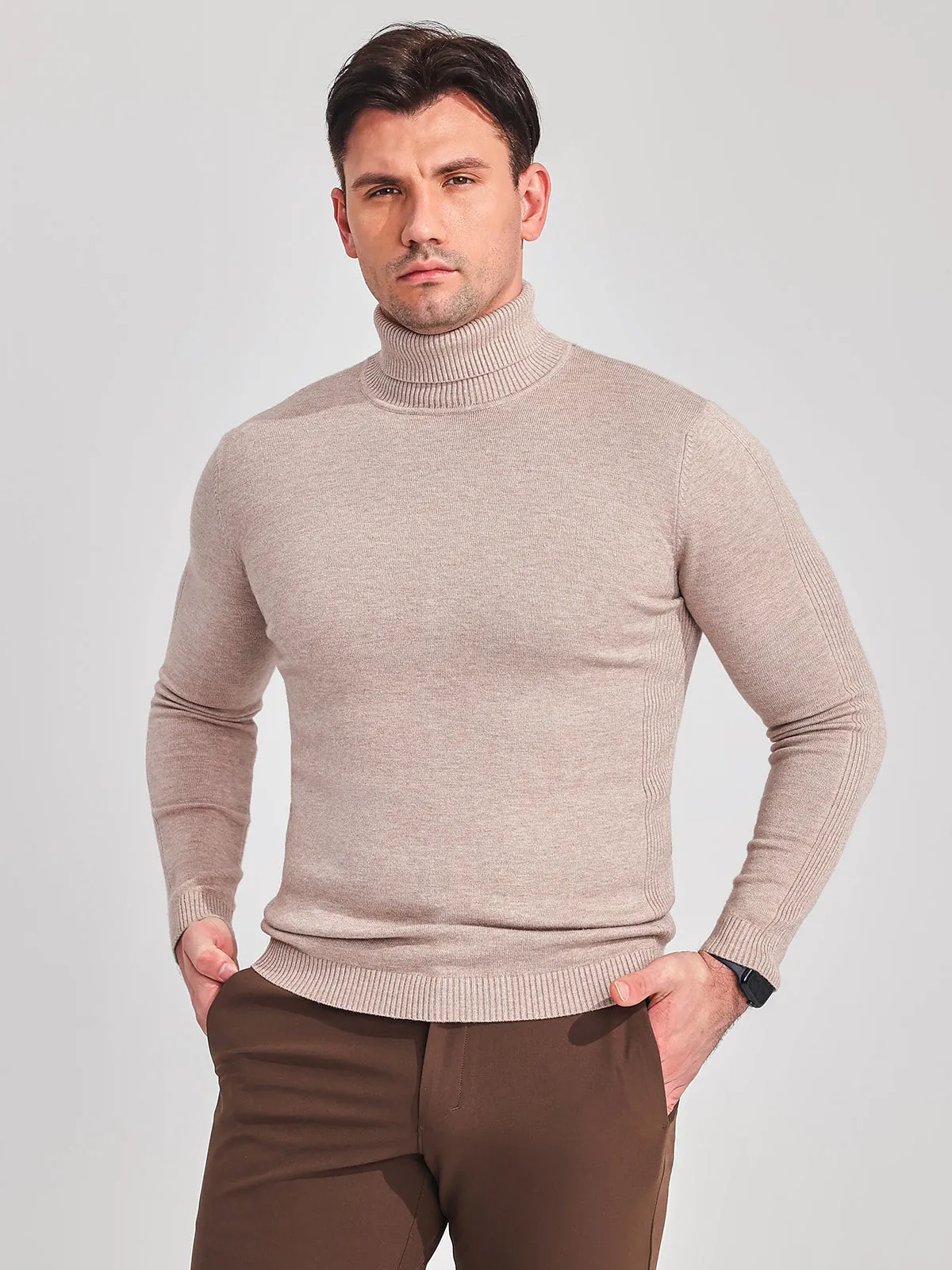 Turtleneck Washable Sweater New