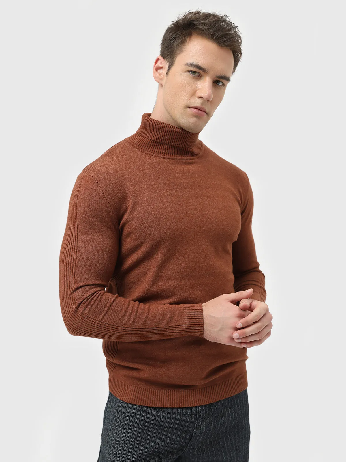 Turtleneck Washable Sweater New