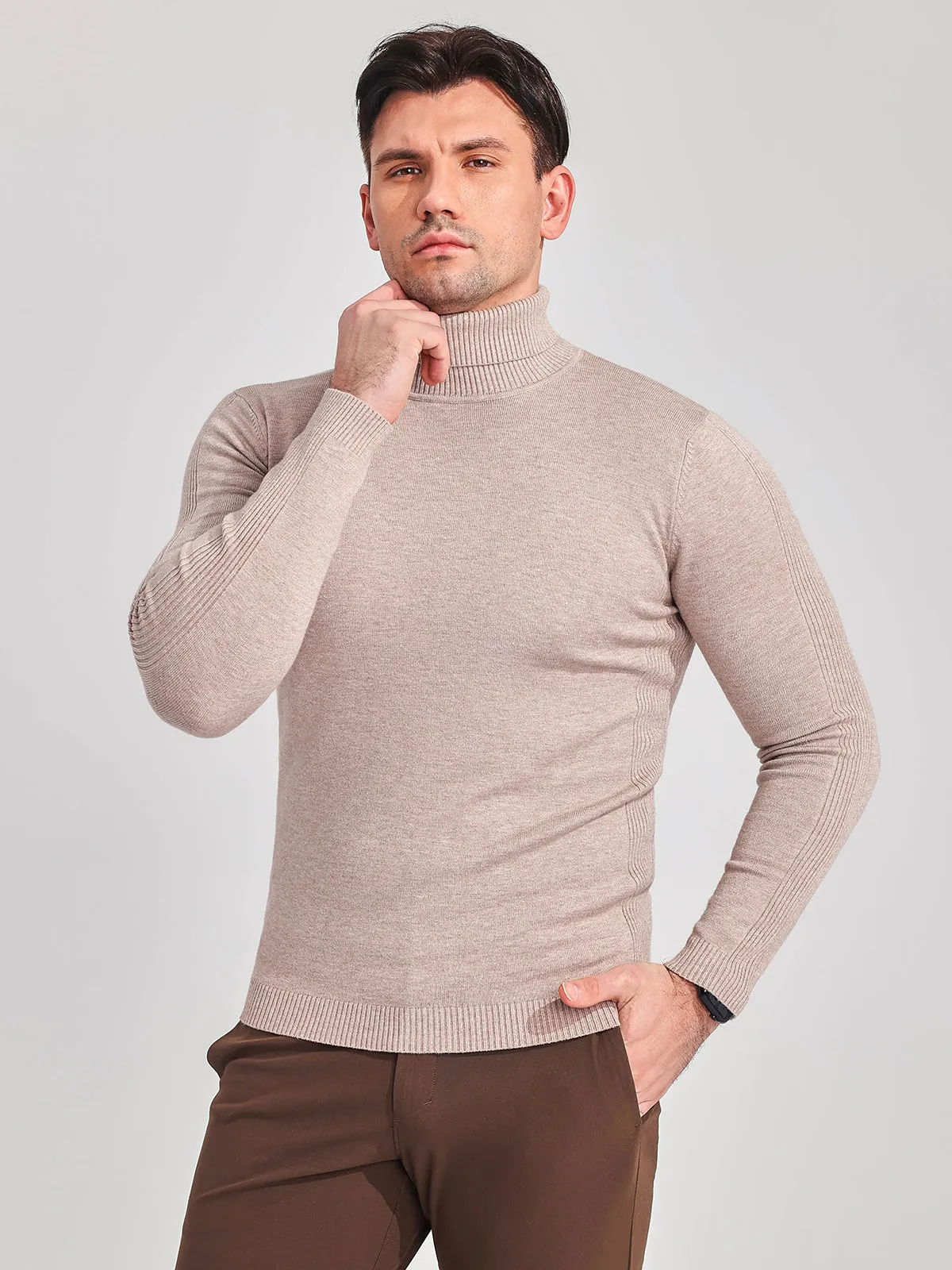 Turtleneck Washable Sweater New