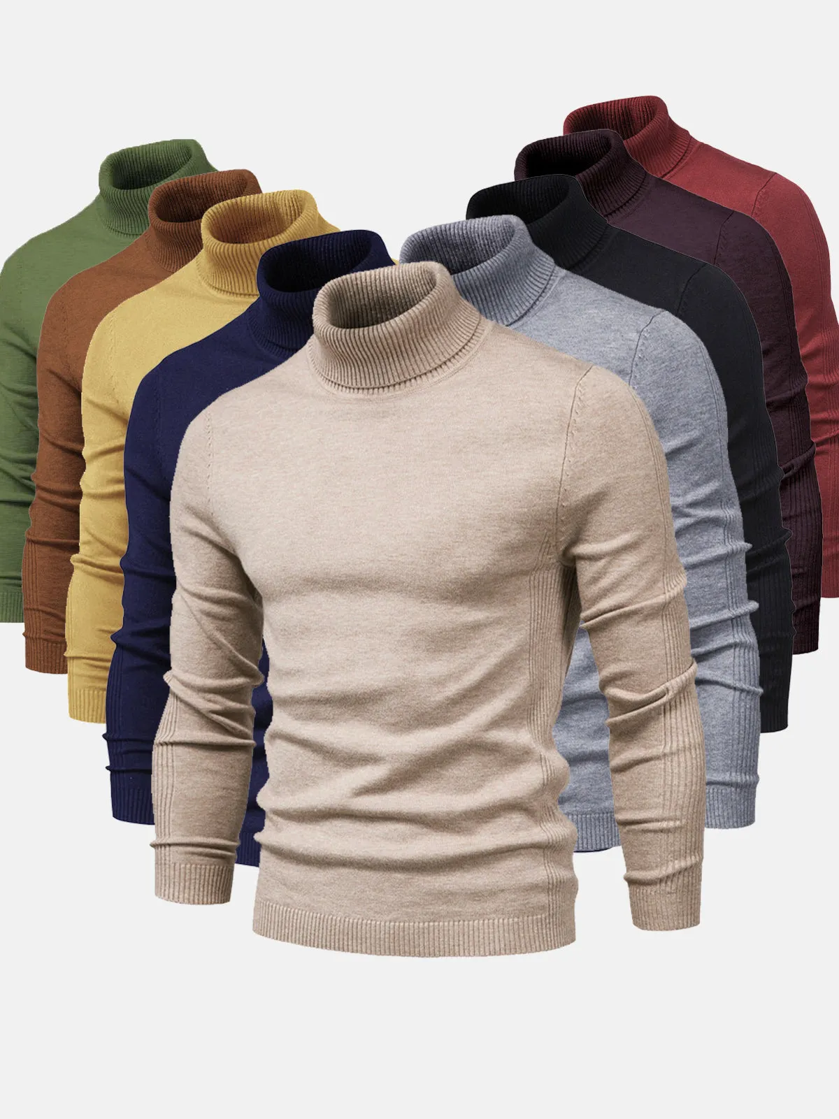 Turtleneck Washable Sweater