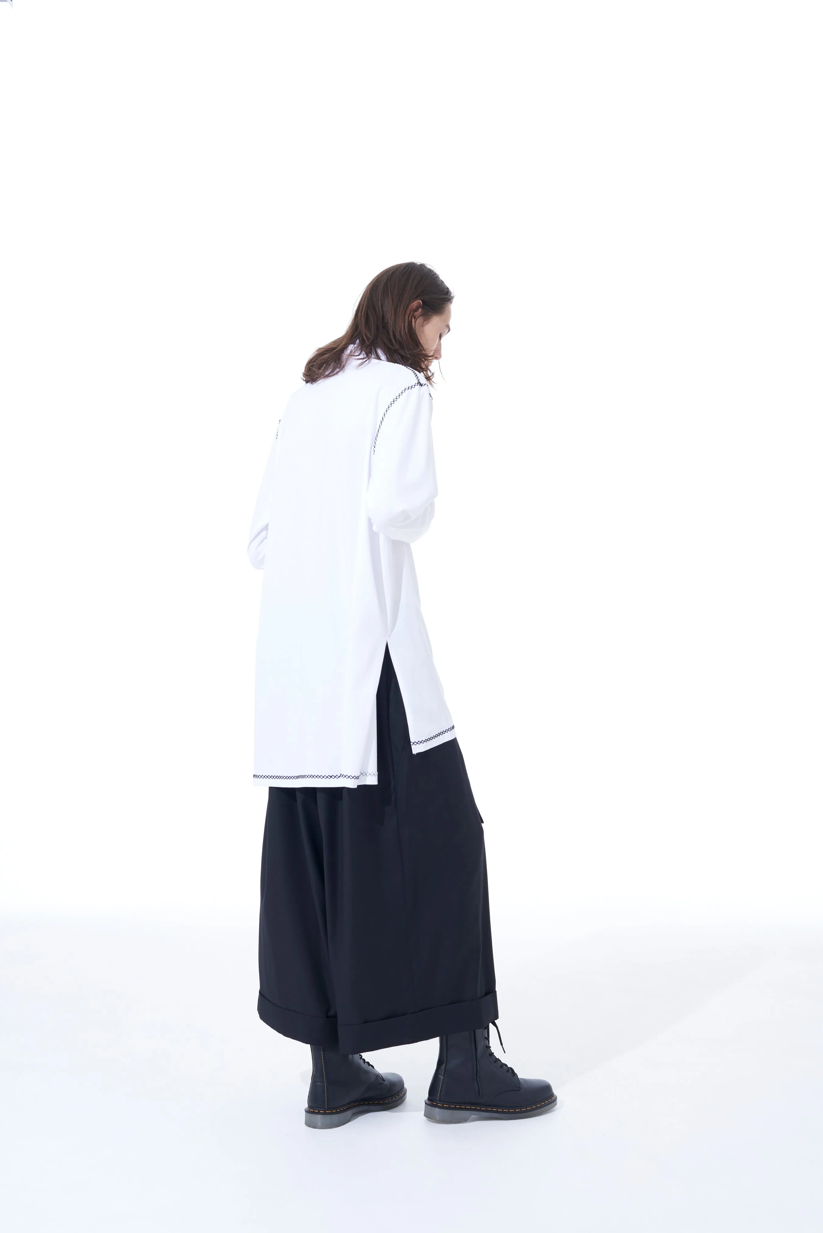 T/W GABARDINE BELTED PANTS