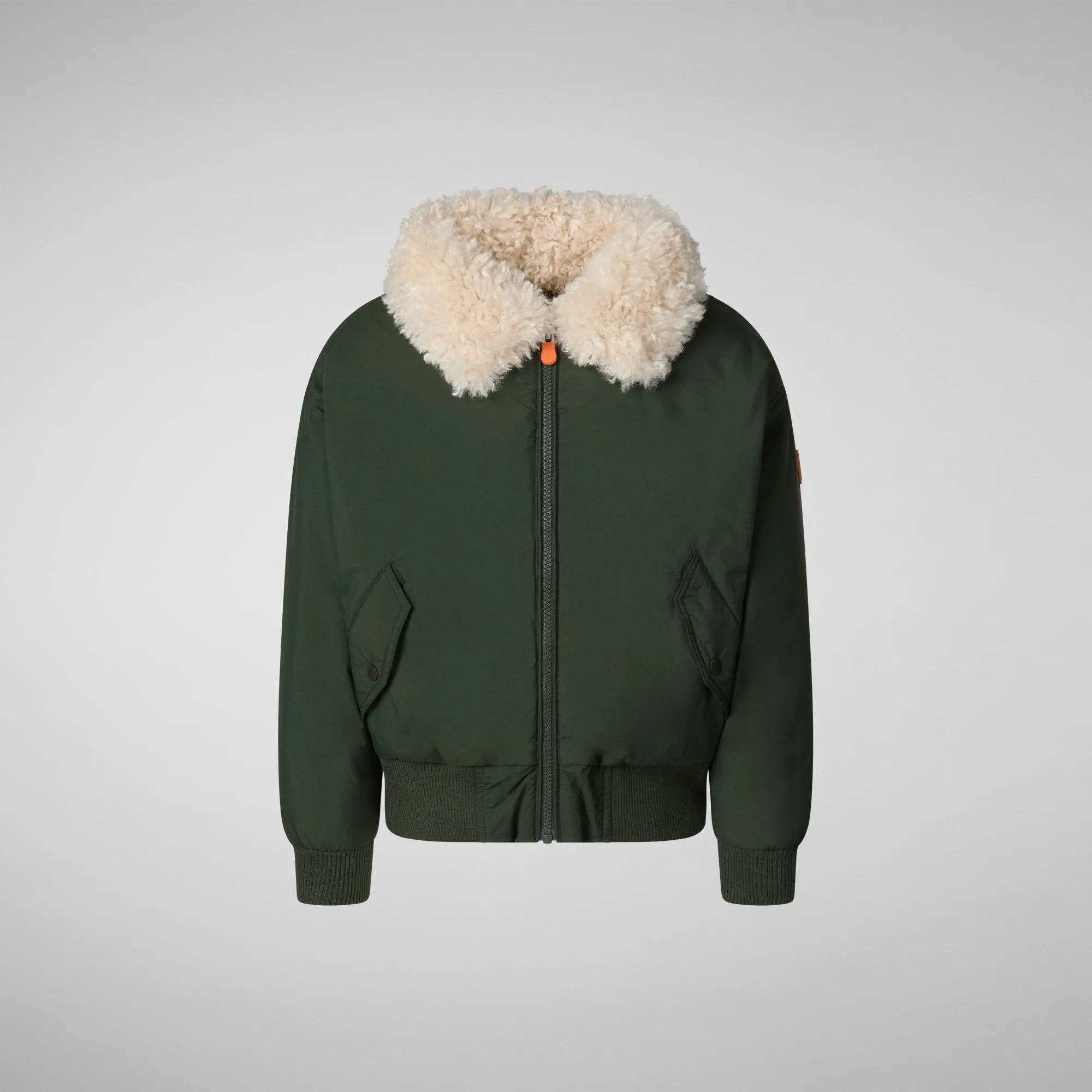 Unisex kids' bomber jacket Draven in land green