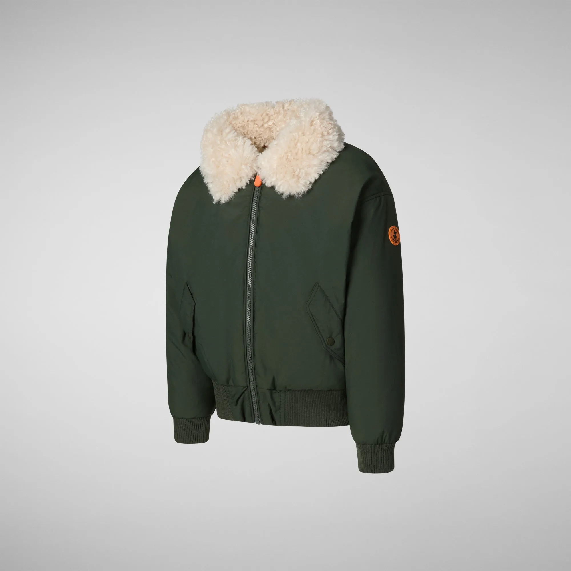 Unisex kids' bomber jacket Draven in land green