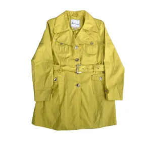 Utilitarian Midi Trench Coat Yellow SIZE L