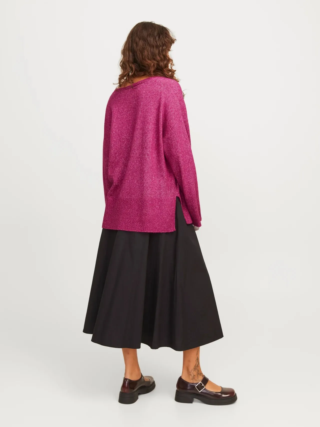 V-neck Loose Wool Pullover