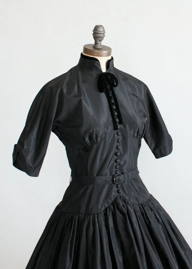 Vintage 1950s Gigi Young Black Party Dress