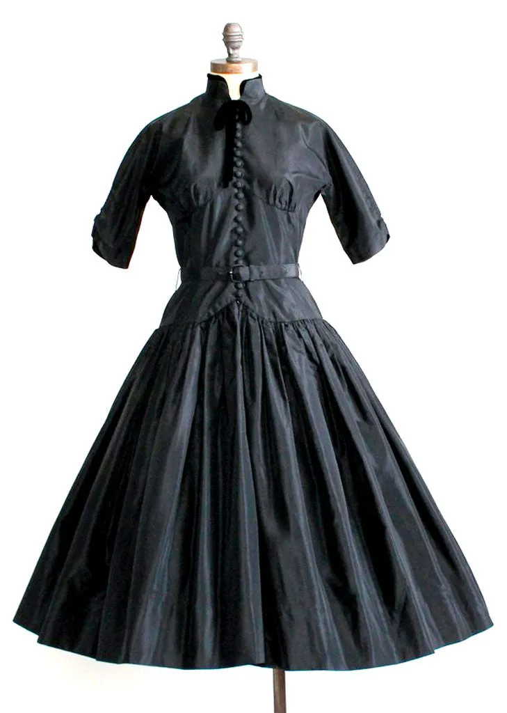 Vintage 1950s Gigi Young Black Party Dress