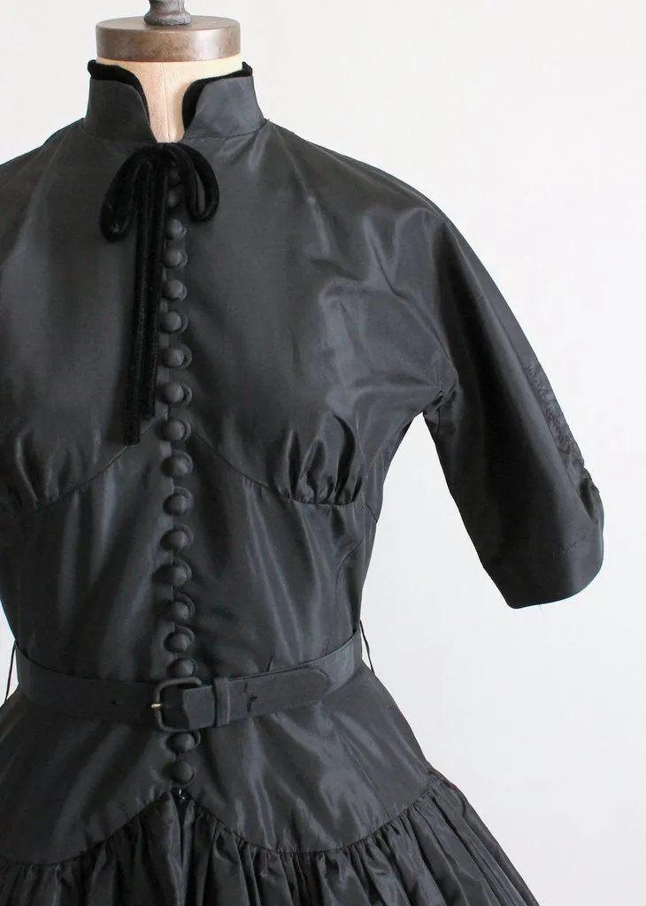 Vintage 1950s Gigi Young Black Party Dress