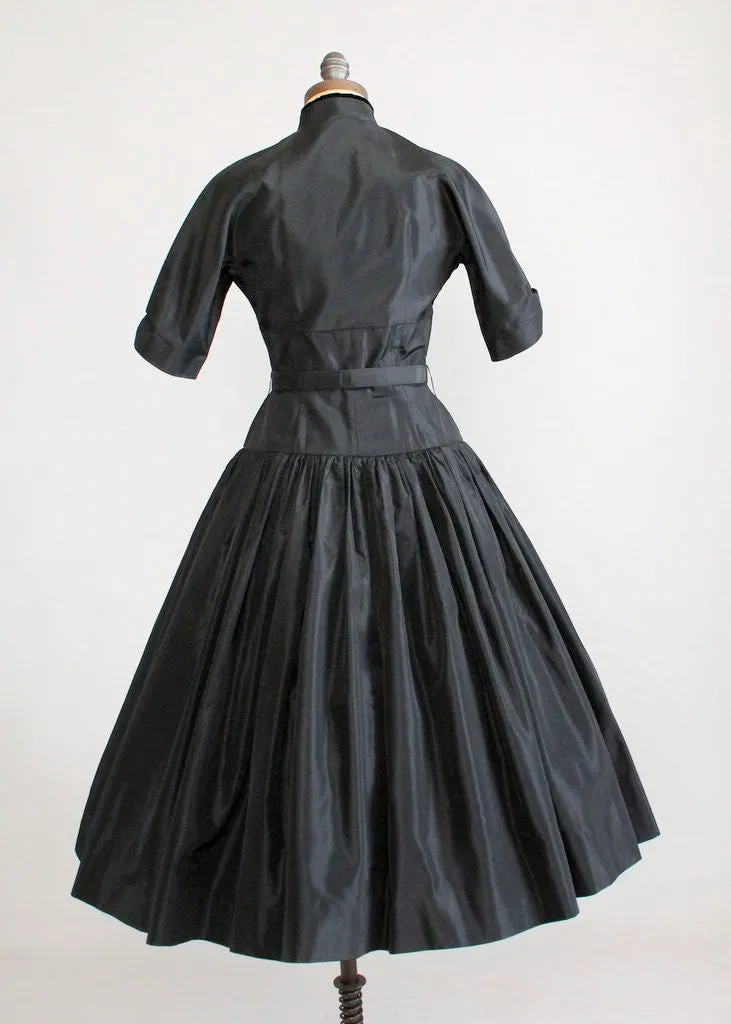 Vintage 1950s Gigi Young Black Party Dress