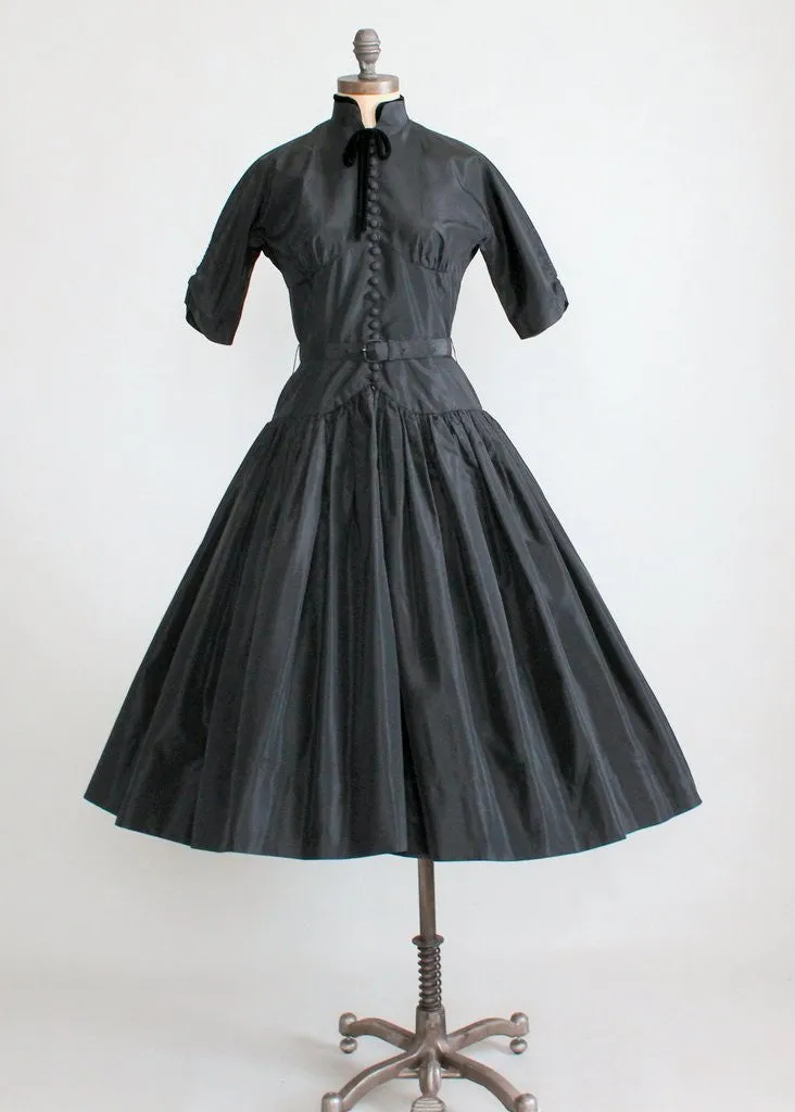 Vintage 1950s Gigi Young Black Party Dress