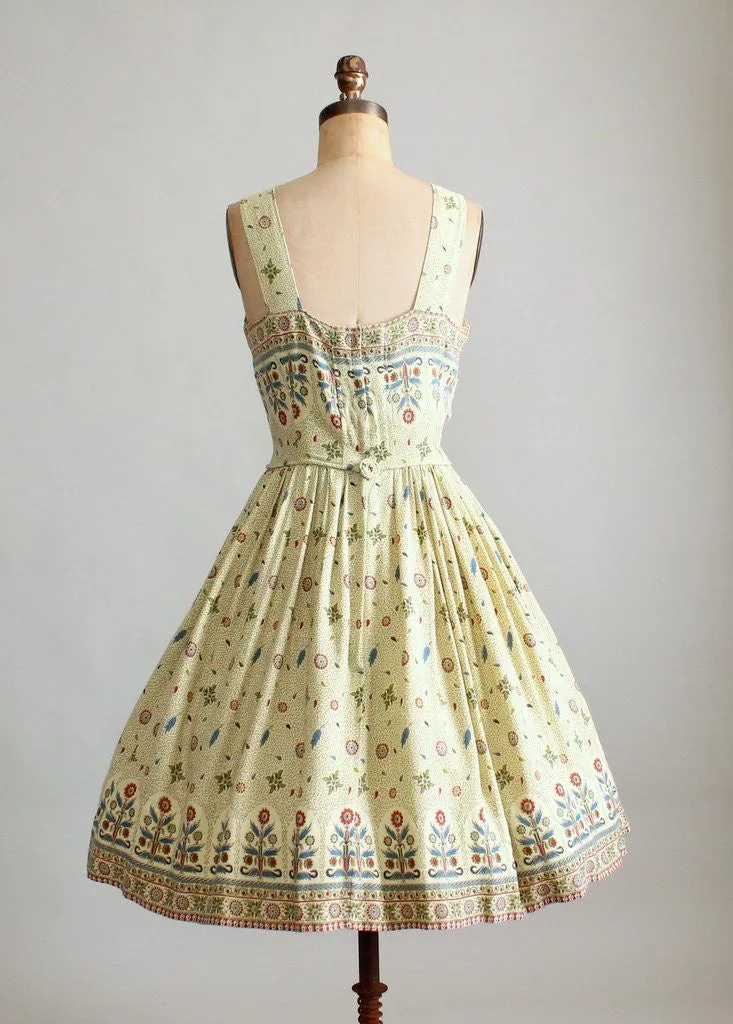 Vintage 1960s Bali Print Sundress