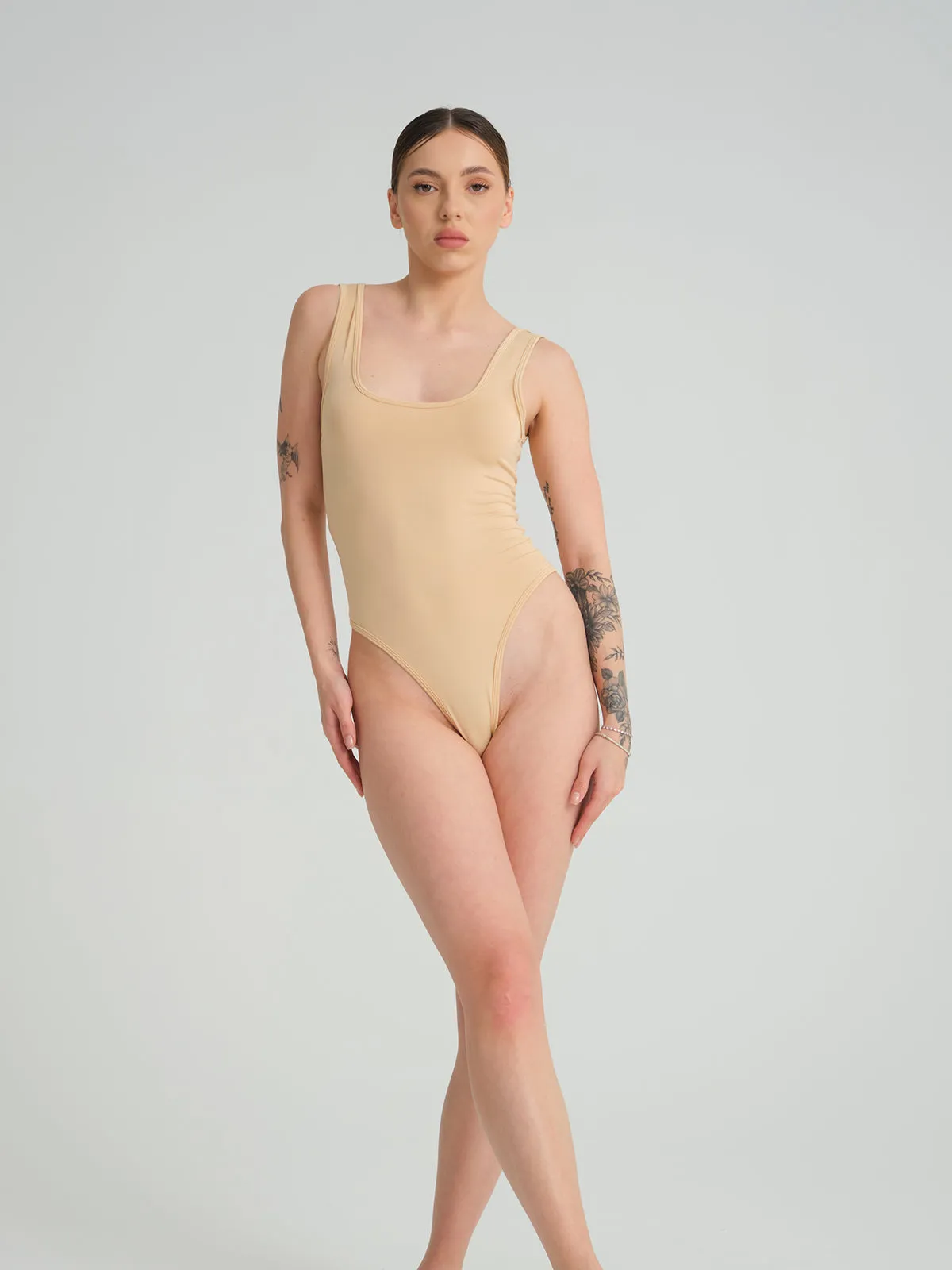 Violet Bodysuit Sand