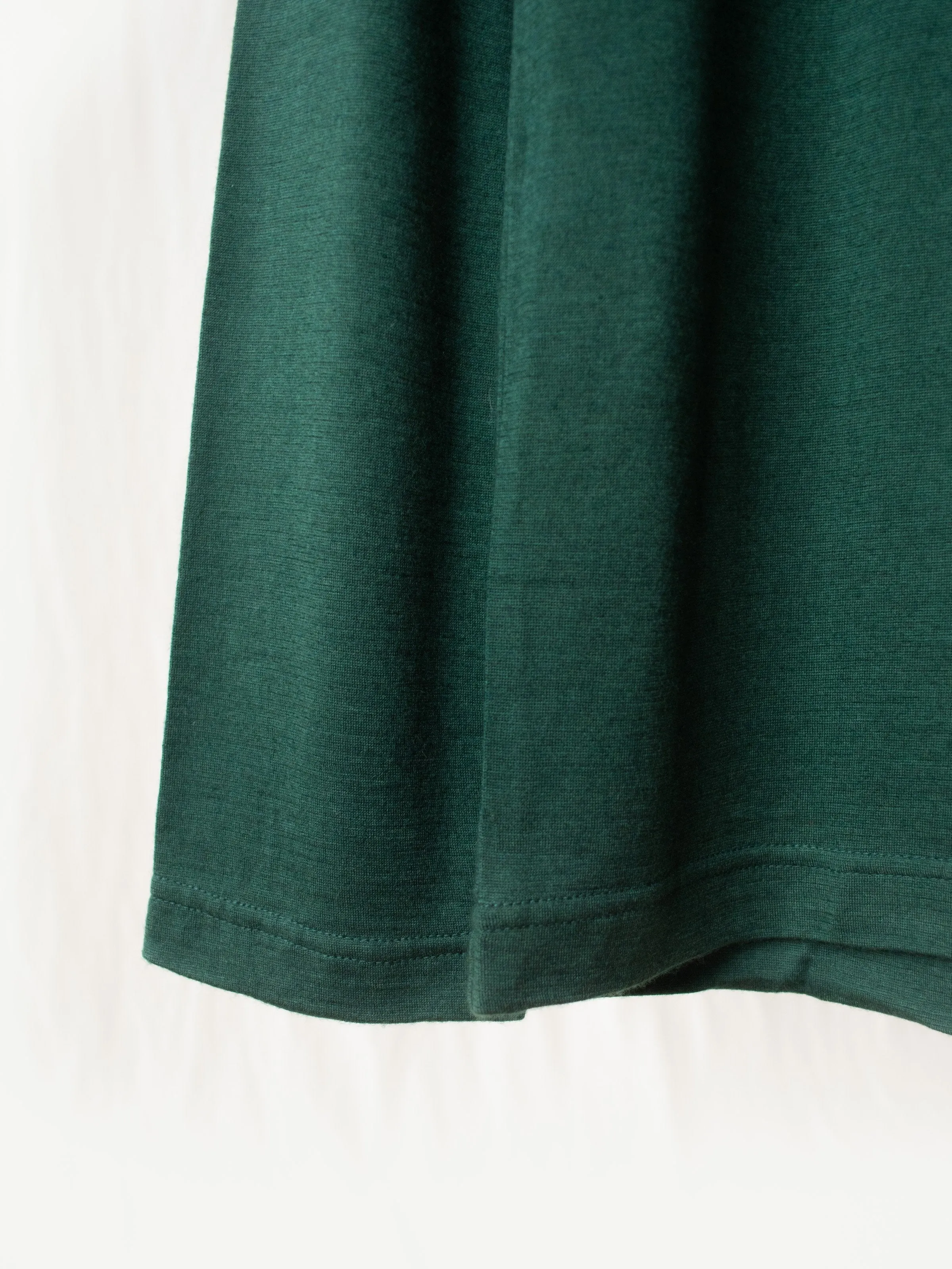 Washable High Gauge Wool Turtleneck - Green