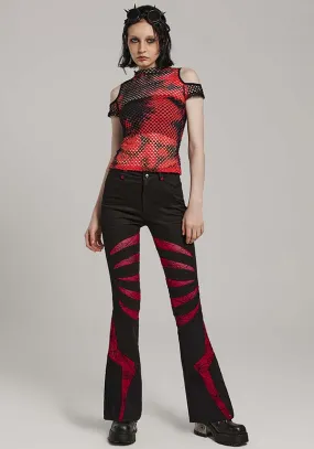 Webbed Angel [Black/Red] | FLARES*