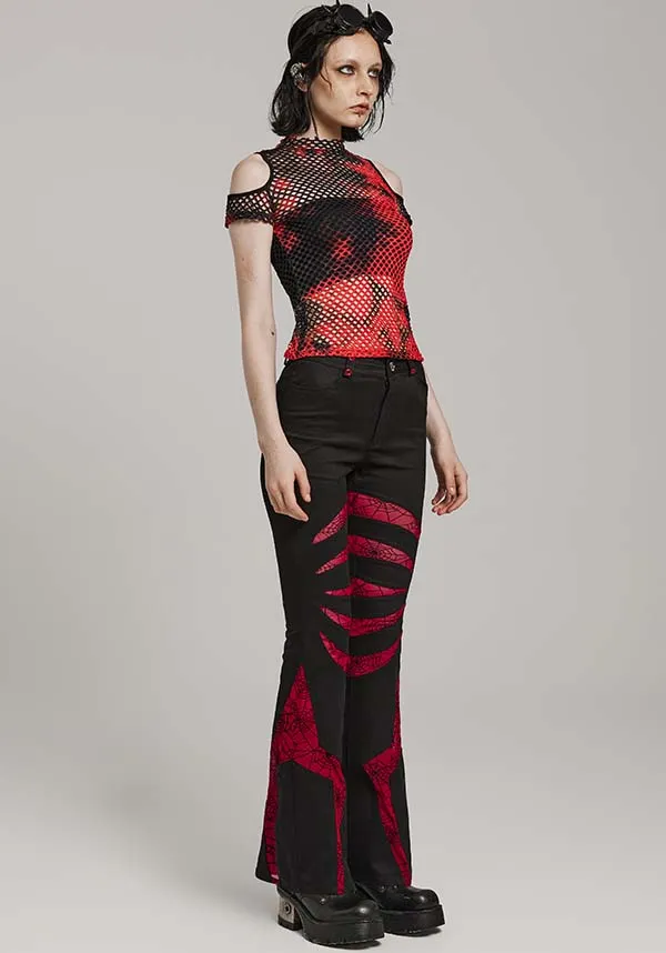 Webbed Angel [Black/Red] | FLARES*