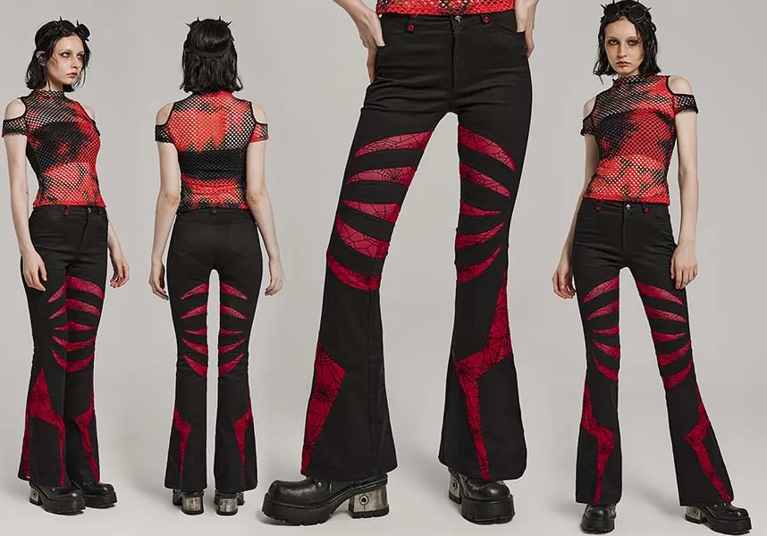 Webbed Angel [Black/Red] | FLARES*