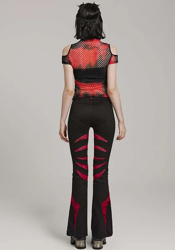 Webbed Angel [Black/Red] | FLARES*