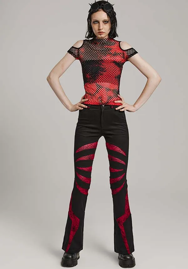 Webbed Angel [Black/Red] | FLARES*