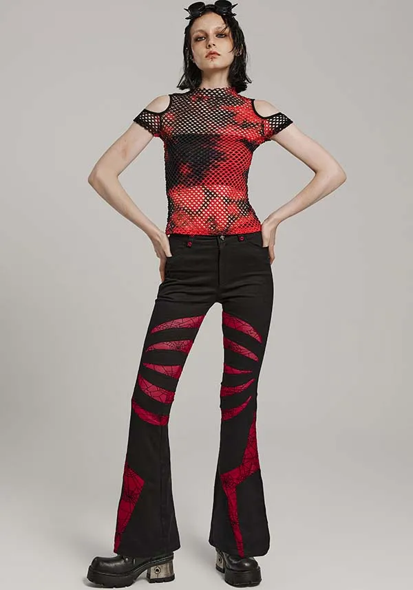 Webbed Angel [Black/Red] | FLARES*