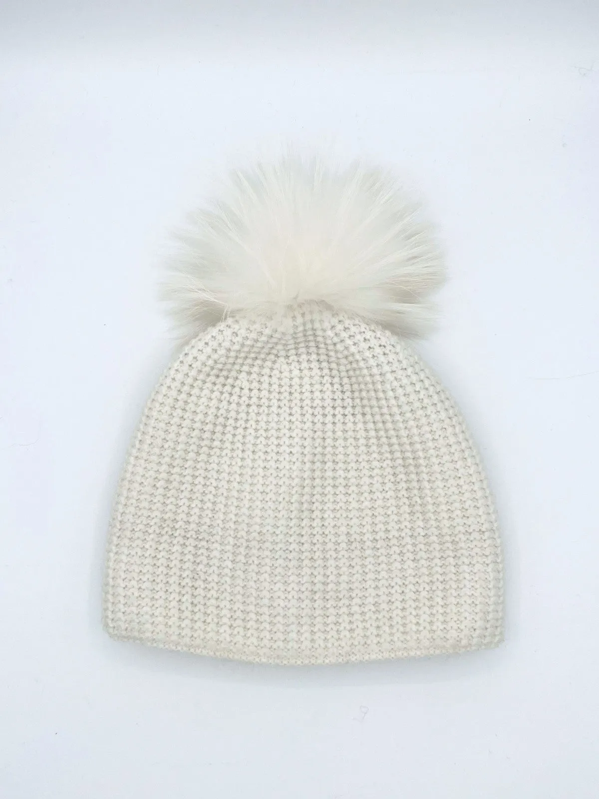 White Angora Slouch Hat