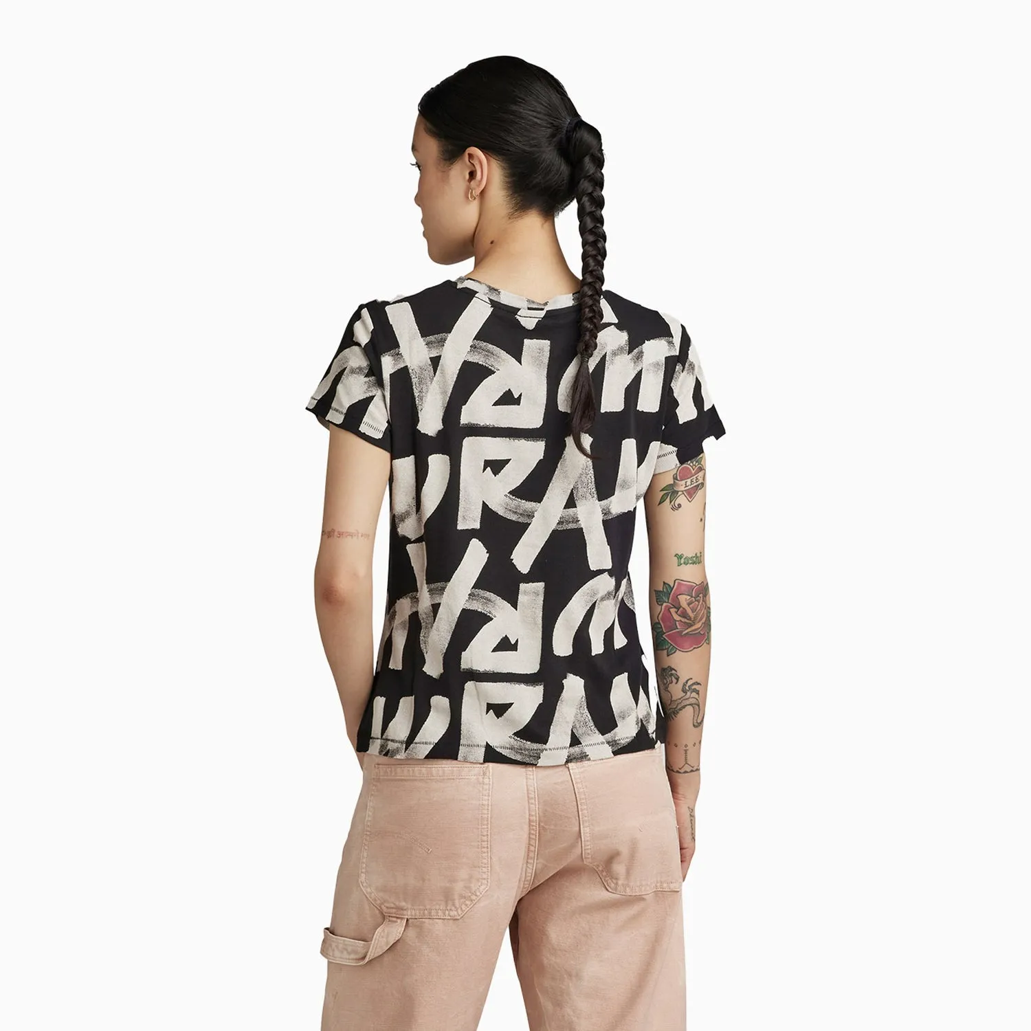 Women's Calligraphy All Over T-Shirt